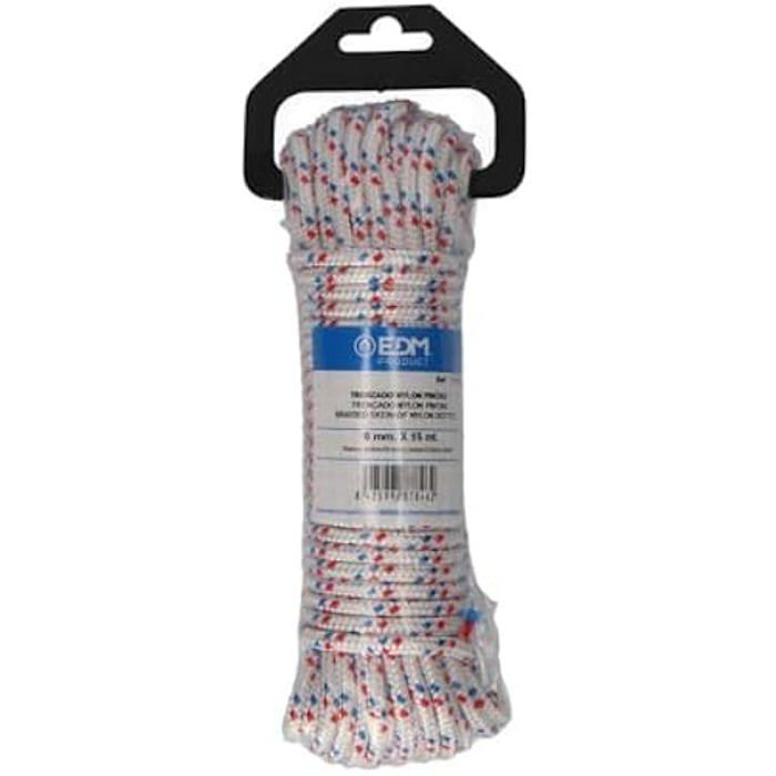 Écheveau Tressé Nylon 15MTS Blanc - EDM - Bois - PEINTES