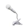 Flexible Hose Universal Clamp Lamp Holder E27 with Switch Lamp Head, Bedside Table Lamp, Plant Supplementary Light