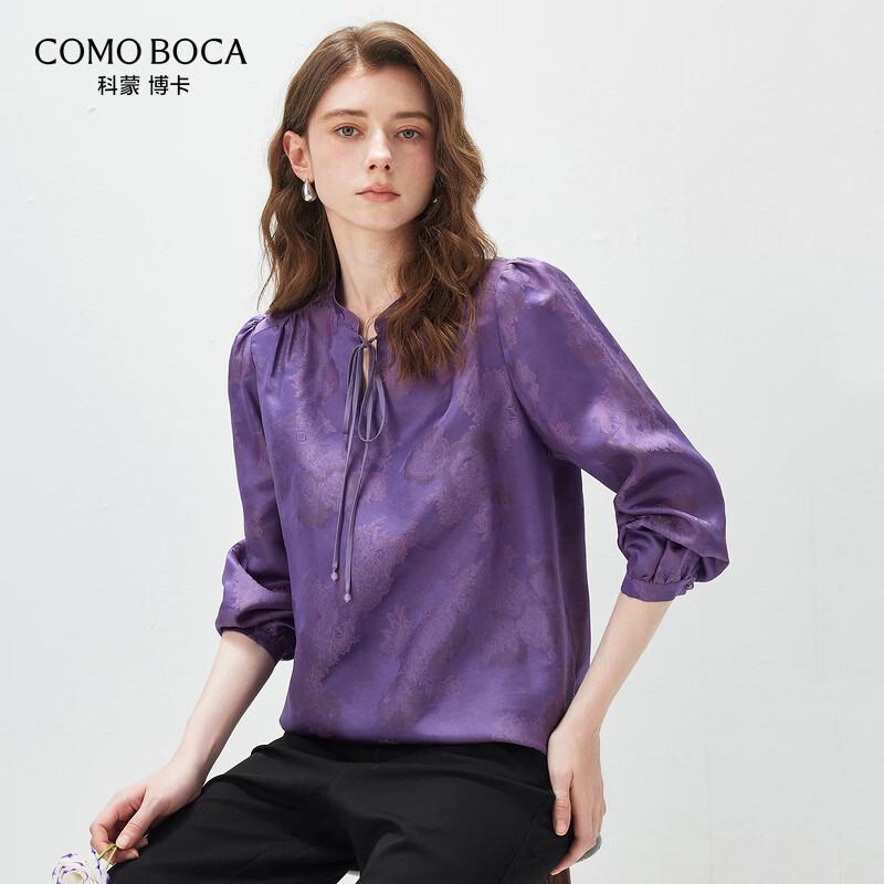 Kemon Boca Silk Jacquard Long Sleeve Blouse 3XL