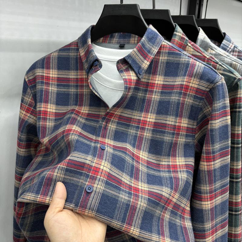 Long Sleeve Shirt Men s Loose Fit Fashion Casual Top M