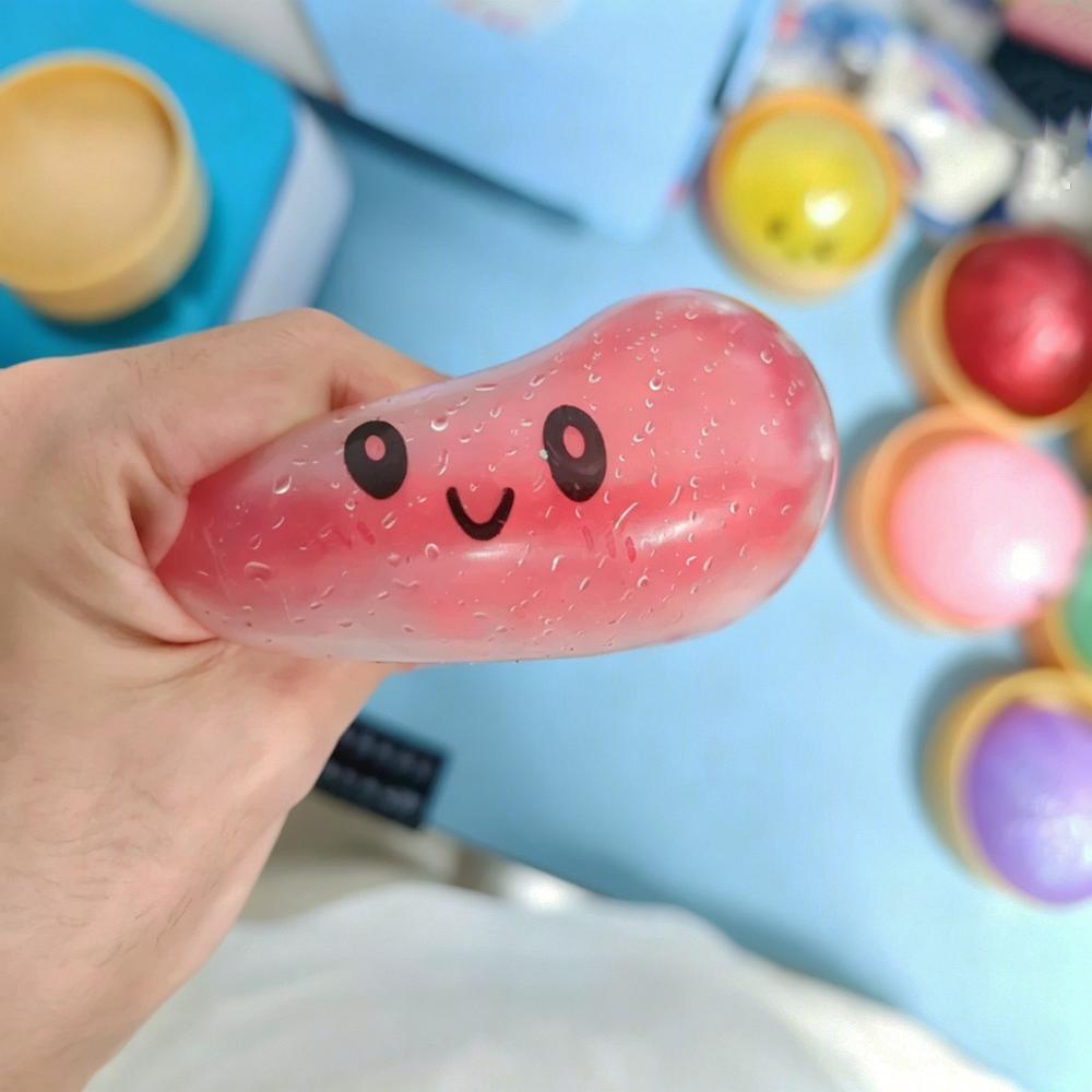Giant Squishies Dumpling Bun Toy, Glitter Dumpling Stress Ball, Stress Relief Fidget Toy