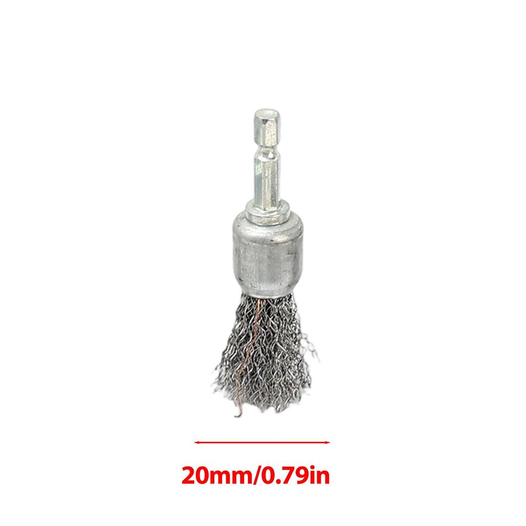 10styles Steel Wire Brush Wheel Cup Brush Metal Polishing Rotary Cleaning Rust Corrosion Rust Removal Edge Grinding Deburring