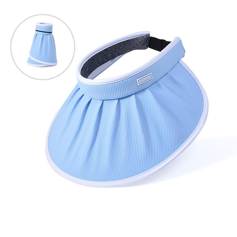 8492 Summer Shade Shell Hat Versatile Sunscreen Hat Outdoor Travel Big Brim Color Changing Empty Top Hat Children