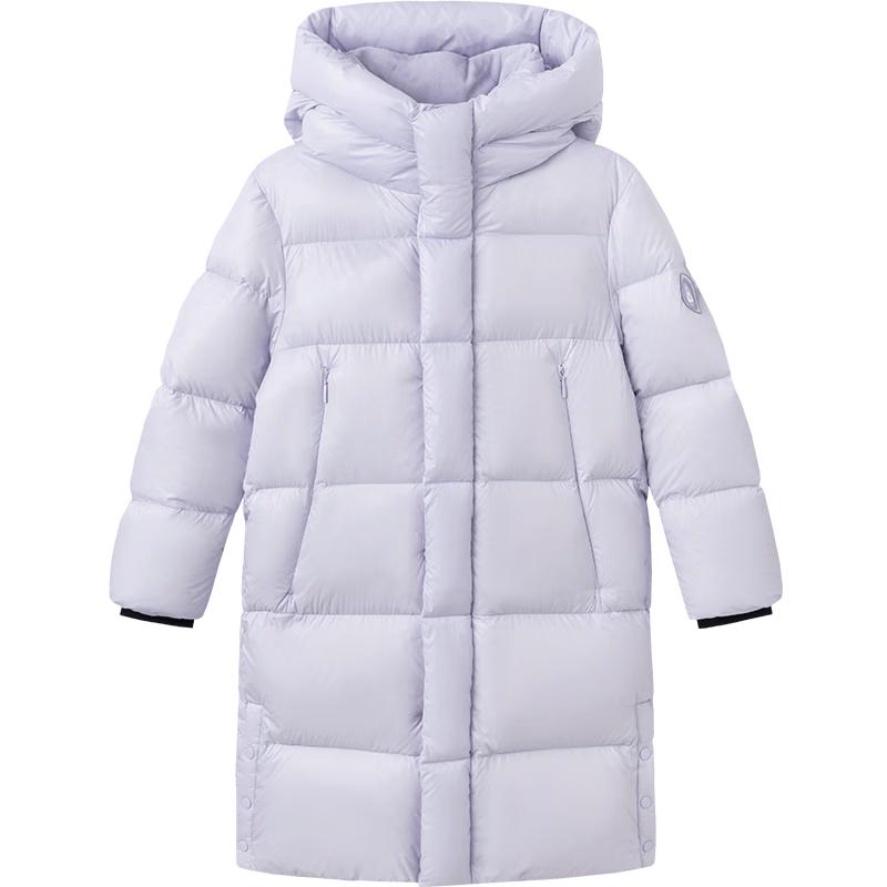 Balabala Kids' Long Hooded Down Jacket