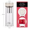 Double-Layer Glass Tea Infuser Bottle