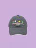 Mint Green Flower Baseball Cap Women's Spring and Summer Versatile Cute Big Head Circumference Hat Wide Brim Show Face Small Hat