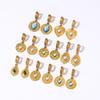 Women's Vintage-Style Stainless Steel Diamond Earrings: High-End, Luxurious, and Elegant