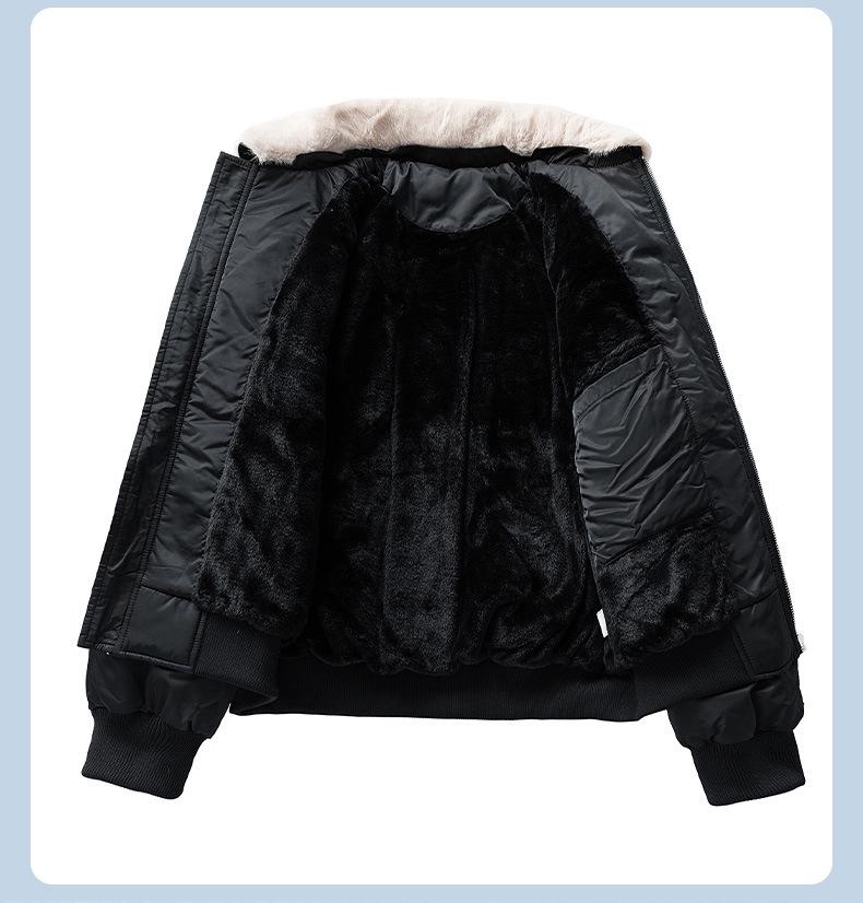 2025 Retro Fur Collar White Duck Down Winter Jacket with Fleece Lining - Thick, Warm, and Loose Niche Outerwear