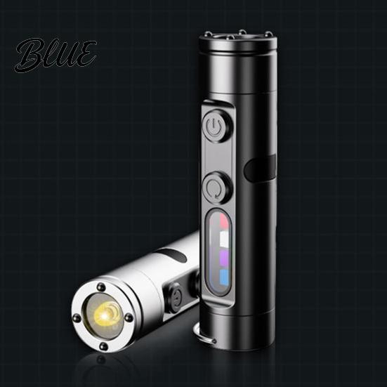 Compact Design Pocket Flashlight Mini Rechargeable High Lumens Super Bright Multiple Multifunctional Keychain Lighting Modes Waterproof Tactical
