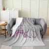 Glitter Print Eiffel Tower Plush Throw Blanket Teal Blue All Season Bed Blanket Paris Flannel Fleece Throw x Inches