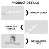 2Pcs Stainless Steel Adjustable Window Safety Lock Tilt Control Window Stopper for Adjusting Window Opening