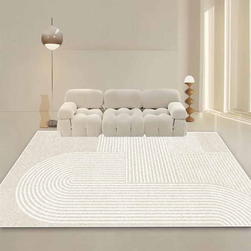 Modern Cream Style Carpet Living Room Minimalism Decoration Sofa Large Area Rugs Bedroom Bedside Tables Washable Non-slip Mats