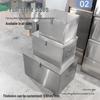 Lockable Stainless Steel Hardware Toolbox - Rectangular Thickened Storage Box