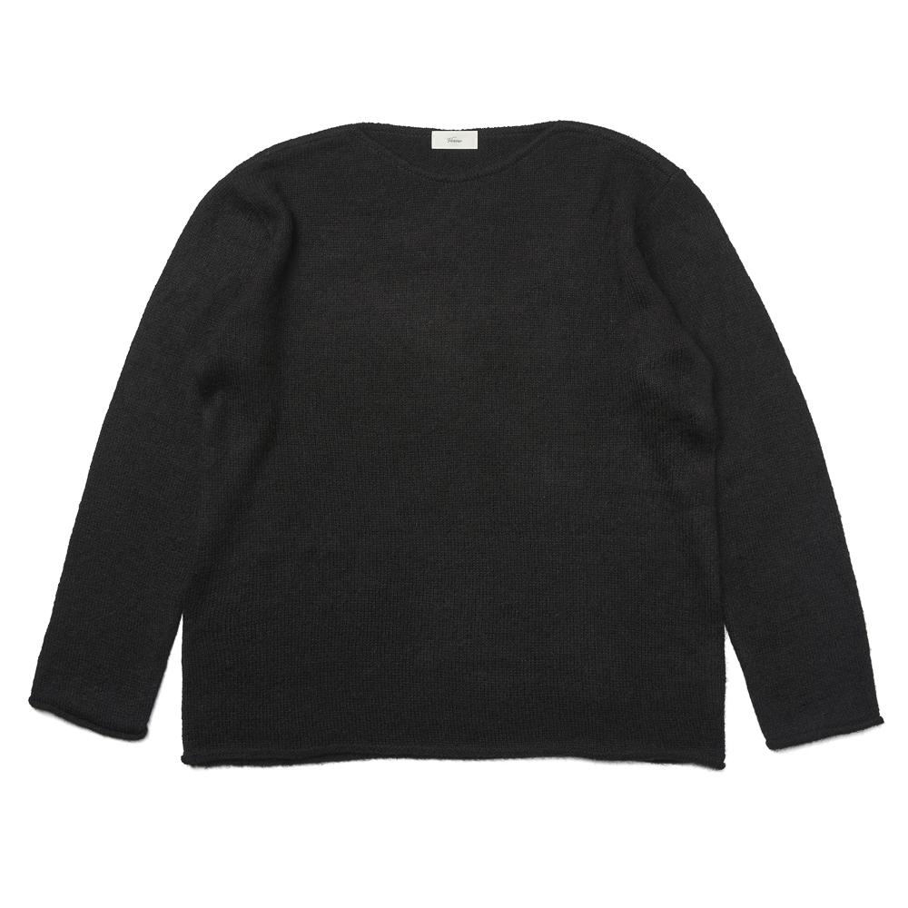 Berno [Casual] Alpaca Piping Crew-Neck Knit Black Xl