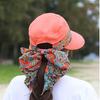 Women's Multifunctional UPF 50+ UV Sun Protection Waterproof Breathable Face Neck Flip Folding Sun Hat