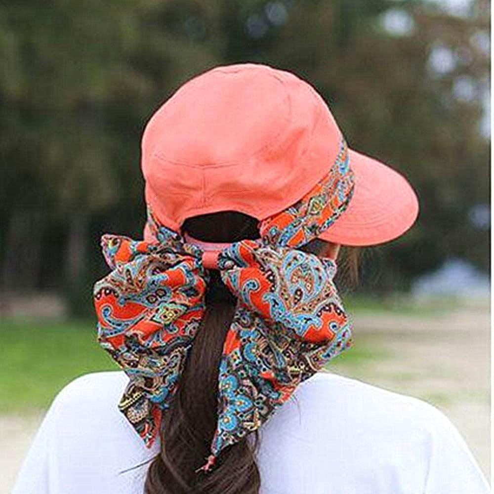 Women's Multifunctional UPF 50+ UV Sun Protection Waterproof Breathable Face Neck Flip Folding Sun Hat