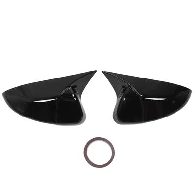 1 Pair Rearview Mirror Covers ABS Material Ox Horn Style Left Right Door Mirror Cap for Accord 2023‑2024 Gloss Black