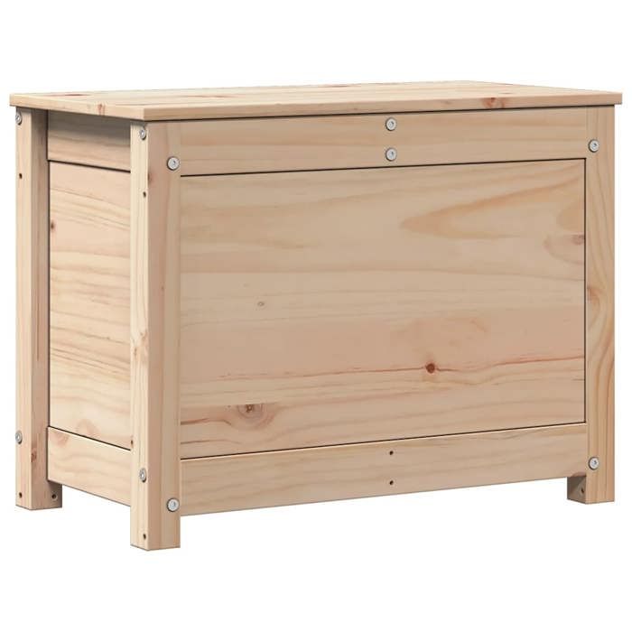 823544 vidaXL Storage Box 60x32x45.5 Cm Solid Pine Wood