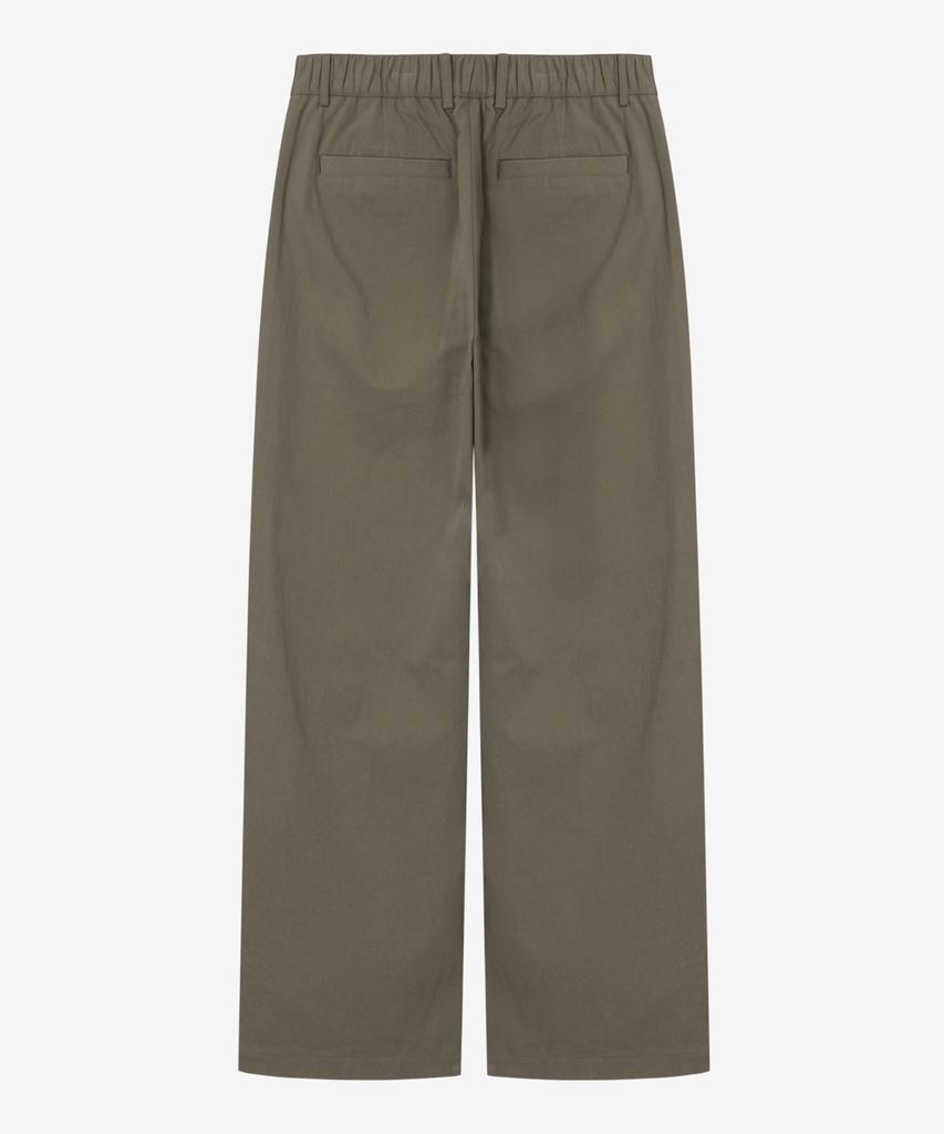 MINDBRIDGE Cotton Wide One-Pleat Elastic Waist Pants - 2 Colors Mypt6152