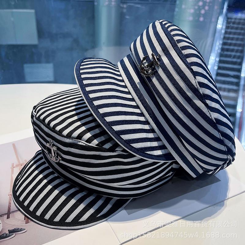Classic Captain Hat With Adjustable Fit Cotton Polyester For Outdoor Sun Shade