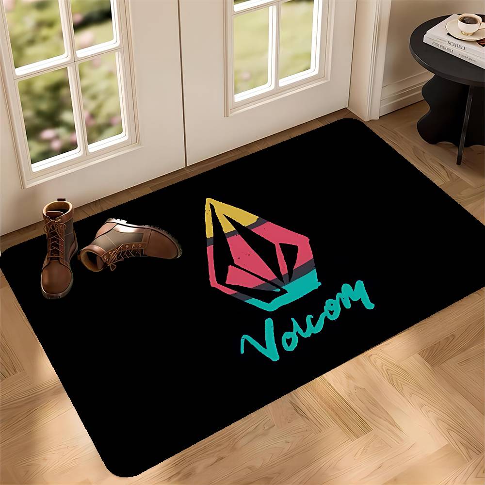 V-Volcoms Door Mat Washable Non-Slip Living Room Sofa Chairs Area Mat Kitchen Toilet Rug