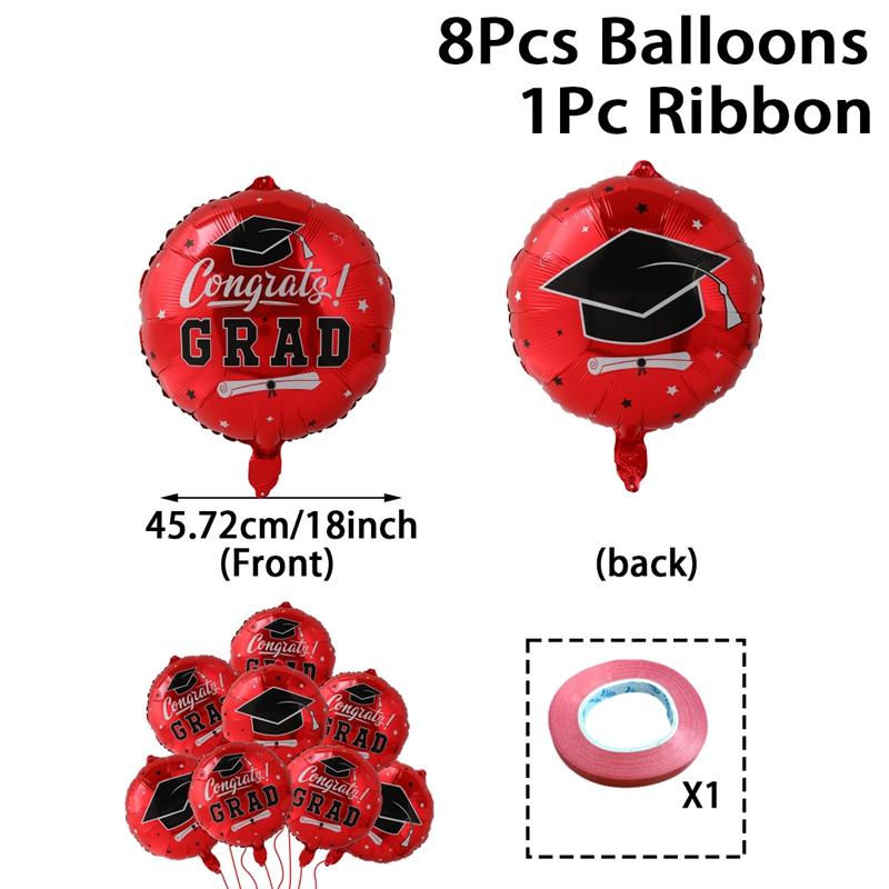 Graduation Balloon Bunch Graduation Party Decoration for Home Congrats Gard Balloons Set Class of 2025 Graduation Party Supplies