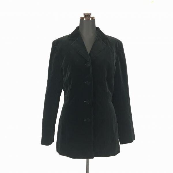 PASA DE COCO Corduroy Autumn Winter Skirt Suit Set [Women’s 9/M/Black] Pile Cotton Jacket(USED)