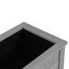 Wooden Raised Garden Bed, Elevated Planter Box with Storage Shelf and Drainage Holes, Raised Planter with Legs, Grey