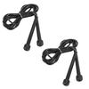 2 Stück Speed Skipping Springseil mit Kunststoffgriffen Fitness Übung Sportgerät Schwarz