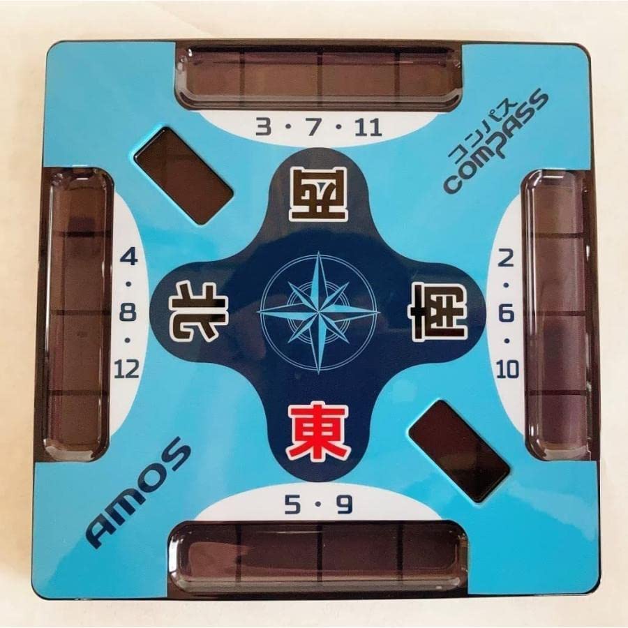 Tiles and Mat Includes Tile and Score Calculation Sheet (Mahjong Set) Strap, Compass,