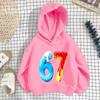 Christmas Candy Y2K Kids Hoodie, 67 Snowflake Casual Sports, Breathable Fleece Lined Holiday Gift