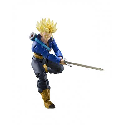 S.H.Figuarts Dragon Ball Z Super Saiyan Trunks - The Boy from the Future - Approx. 140mm PVC & ABS Painted Movable Figure