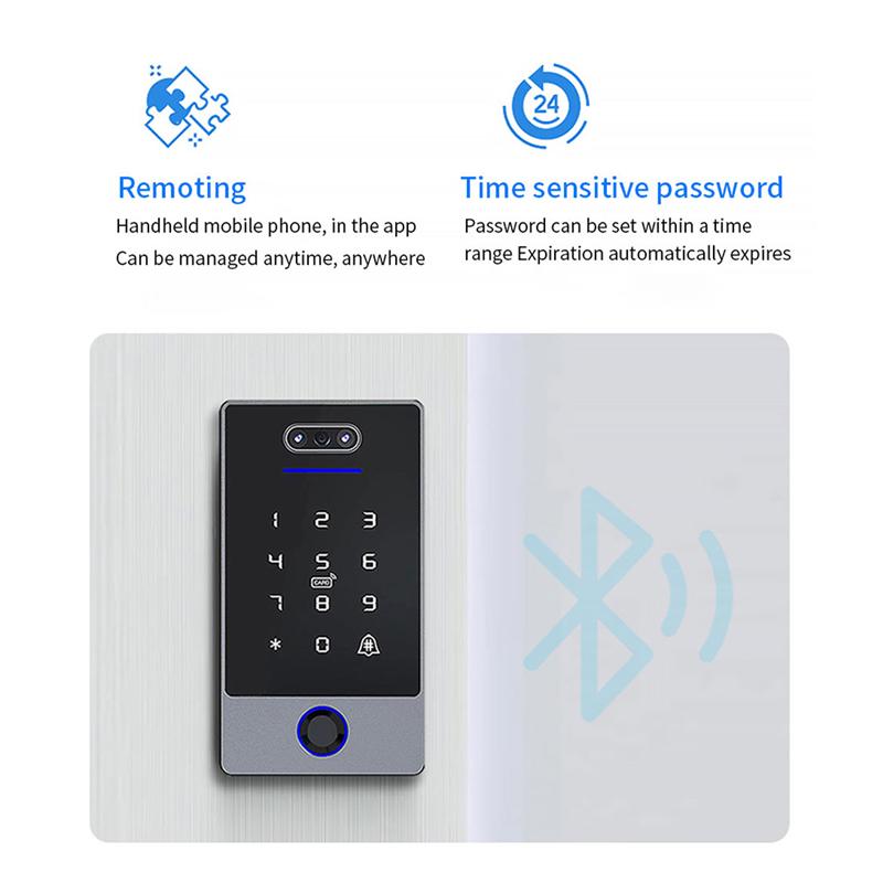 B03B-Ttlock Face Recognition Access Control Keypad Standalone Waterproof Fingerprint Access Controller For Door Lock