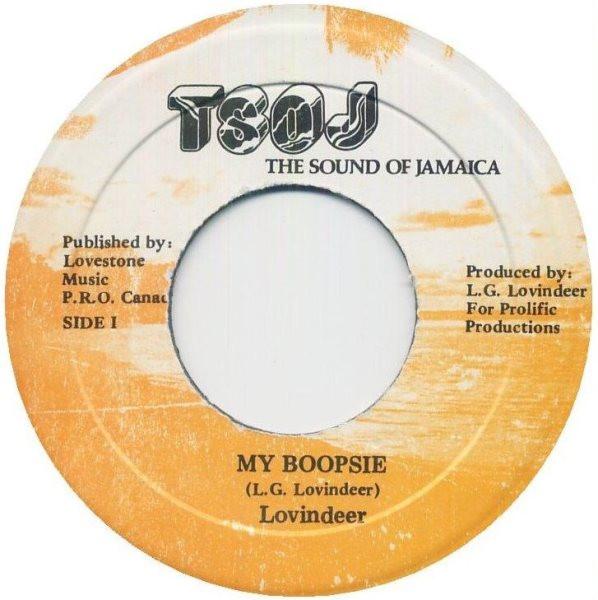 

7inch Record LLOYD LOVINDEER My Boopsie NONE TSOJ 1986 Jamaica Reggae Ska Dub Used