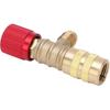 Refrigerant Charging Valve Brass Liquid Safety Valve for R22 R410 R134A R404 1/4in Male 5/16in Female Air Conditioner Manifold