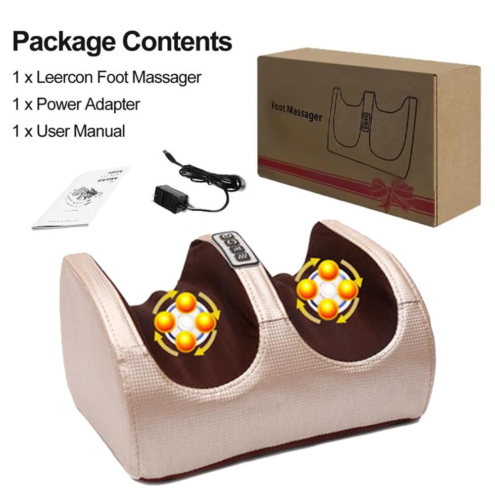 Electric Foot Massager Leg Heating Therapy Hot Compression Shiatsu Kneading Roller Calf Deep Muscle Relaxation Foot Spa Machines