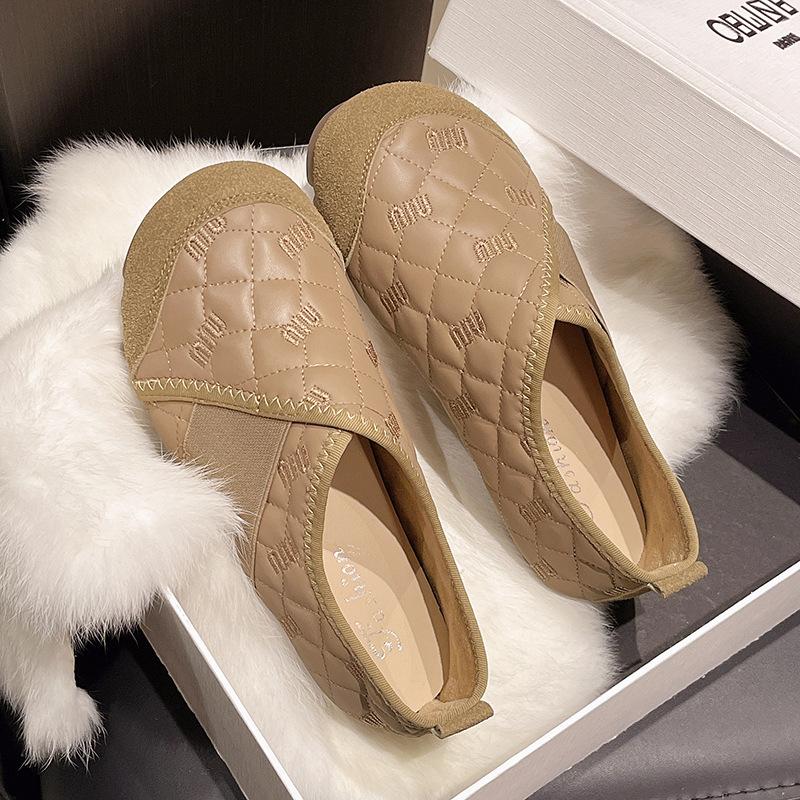 French Flat-soled Single Shoes Women's 2025 Autumn New Small Fragrant Temperament Versatile Mary Jane Retro Shallow Mouth Grandma Shoes