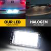2pcs Canbus LED License Number Plate Light For Seat Altea Arosa Ibiza III Cordoba 6K Leon 1999-2005 Toledo III 04-09 #5P0943021