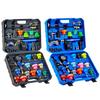 31 Pcs Radiator Cooling System Pressure Tester Kit Cooling System Water Tank Leak Test Detector Set for Cars Motorcycles Trucks