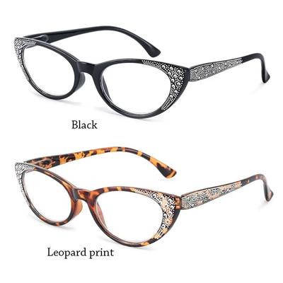 Óculos de leitura com strass da moda, proteção contra luz azul, óculos de proteção para os olhos, armação retrô com vários cortes, óculos de leitura, óculos vintage para presbiopia