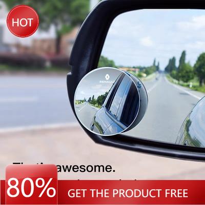 2026 Hot For Renault Hub Caps Car Rearview Mirror 360° Small Round Mirror Accessories For Renault Megane 2 3 4 Twingo Clio Talis
