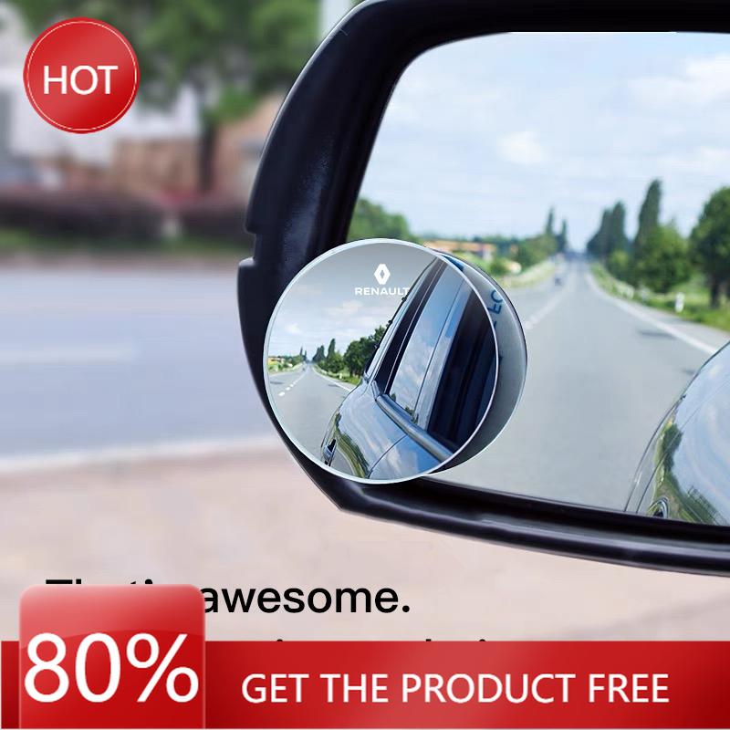 2026 Hot For Renault Hub Caps Car Rearview Mirror 360° Small Round Mirror Accessories For Renault Megane 2 3 4 Twingo Clio Talis