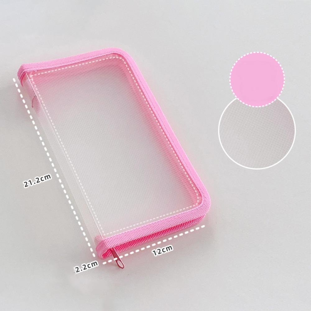 A6 Storage Bag Transparent File Sorting Bag Simple Sticker Stationery Accessories  Student Collect