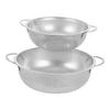 2 PCS Sieves and Strainers Kitchen Colander Noodle Drainage Silver Stainless Steel Mesh