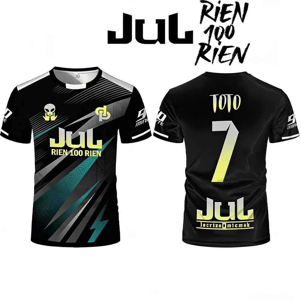 

New JUL Toto Ninetta Printed T-Shirt Men s Women s Hip Hop Breathable Soccer Training Apparel Adult And Children s Sports Jersey 6XL