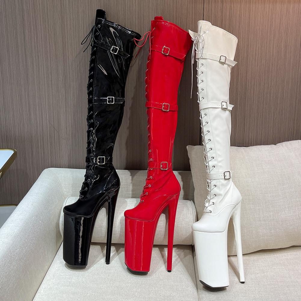 European Fashion Ultra Sexy 26CM High Heel Over-the-Knee Knight & Pole Dancing Boots