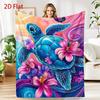 Sea Turtle Blanket Modern Throw Blankets Hibiscus Floral Bed Cover Romantic Aesthetic Living Room Sofa Decoration