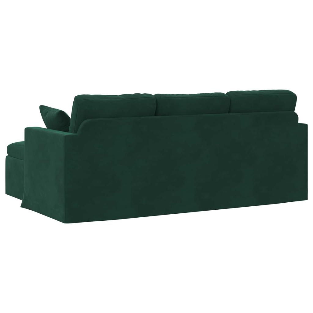 Sofa Dark Green 198 x 134 x 80 cm Velvet
