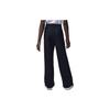 Jordan Icon Play Solid Logo Weitbeinige Stricksporthose Kinderunterteile Schwarz FZ6223-010
