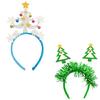 Seasonal Christmas Tree Headband With Snowflakes And Bells Festive Hair Decoration For Joyful Celebration Accessories